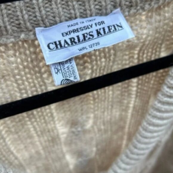 Vintage wool Men's Cream Sweater xl - Picture 3 of 7